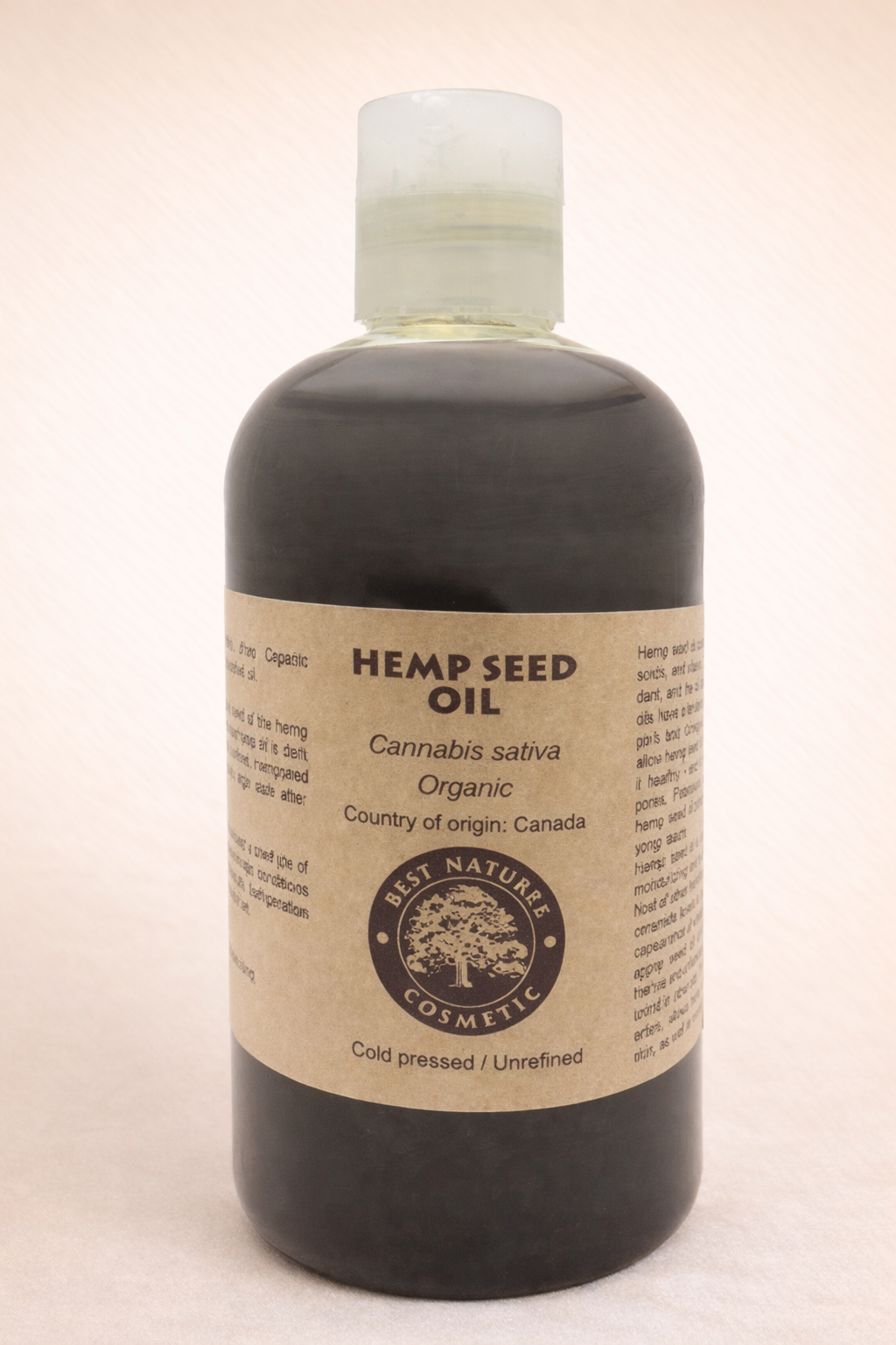 Bio-Hanfsamenöl, kaltgepresst, unraffiniert – für Haut, Haar & Wohlbefinden